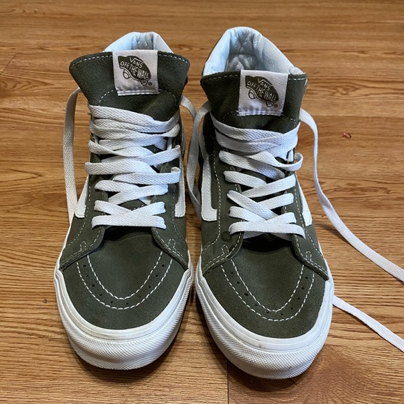 army green high top vans